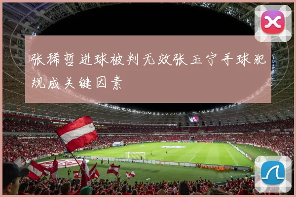 张稀哲进球被判无效张玉宁手球犯规成关键因素